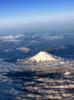 飛機上的富士山。